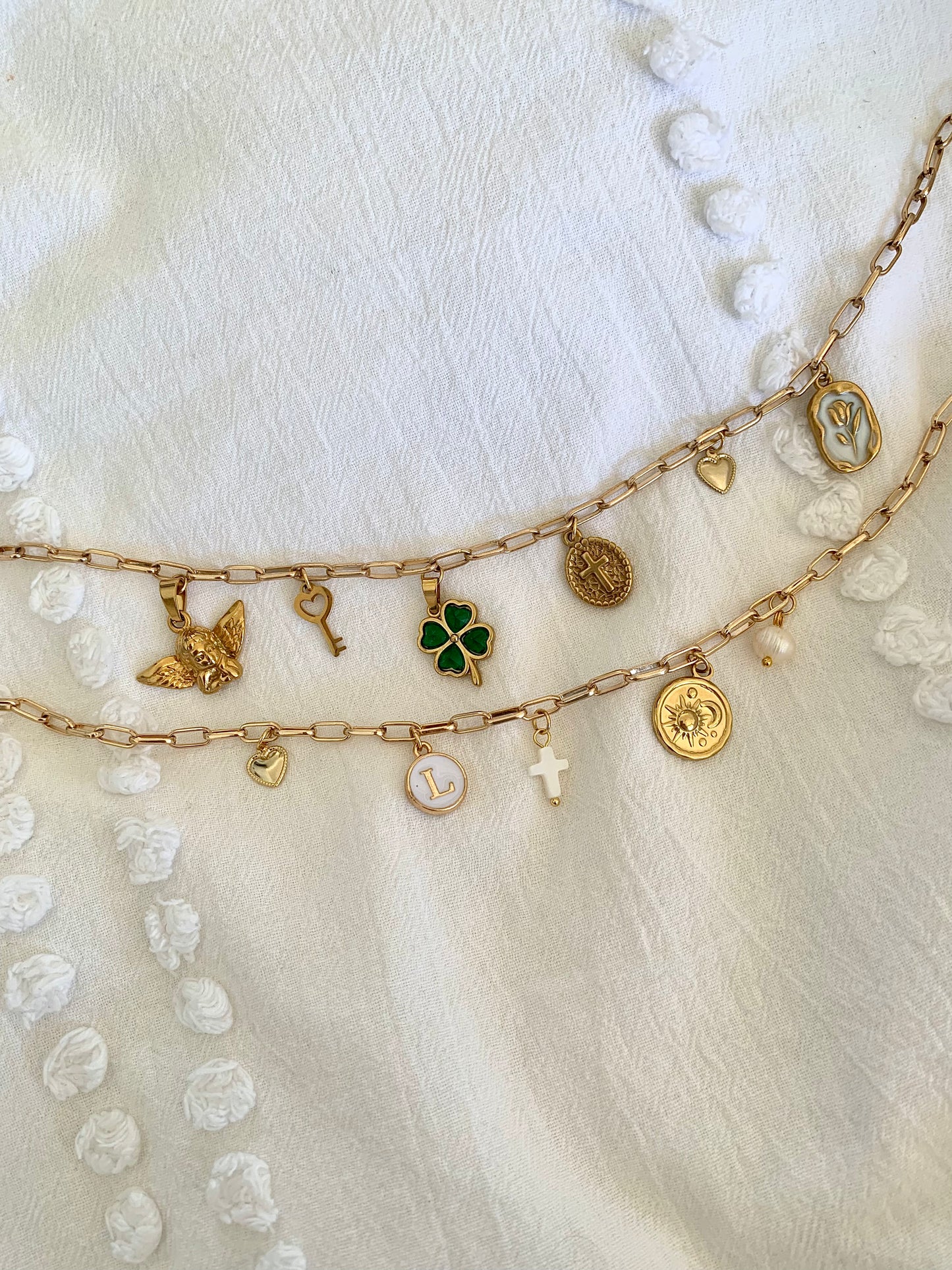 Elisabeth Oval Cross Charm