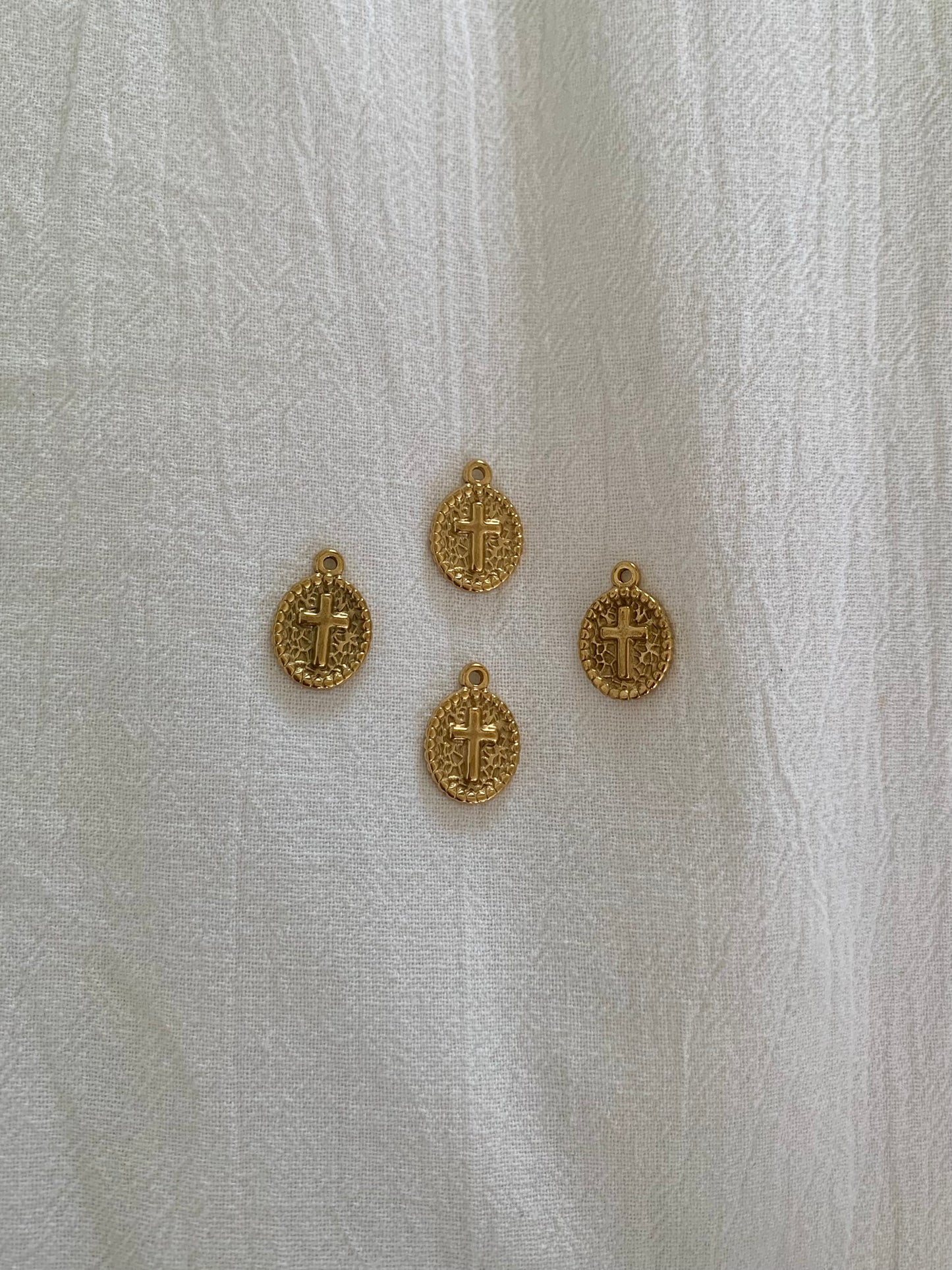 Elisabeth Oval Cross Charm