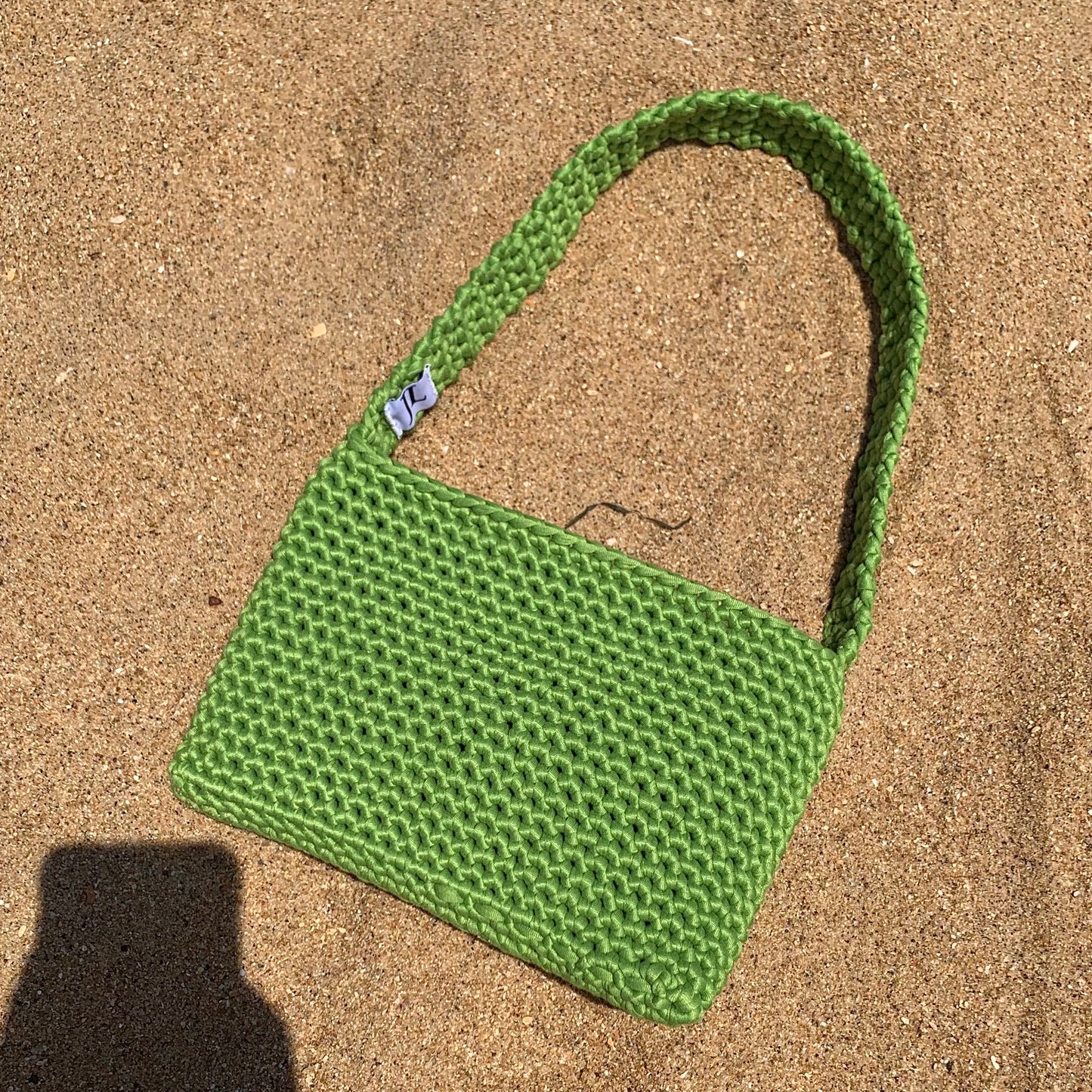 light green shoulder bag