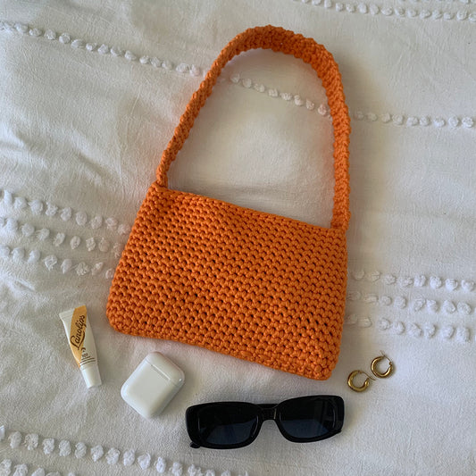 orange handbag